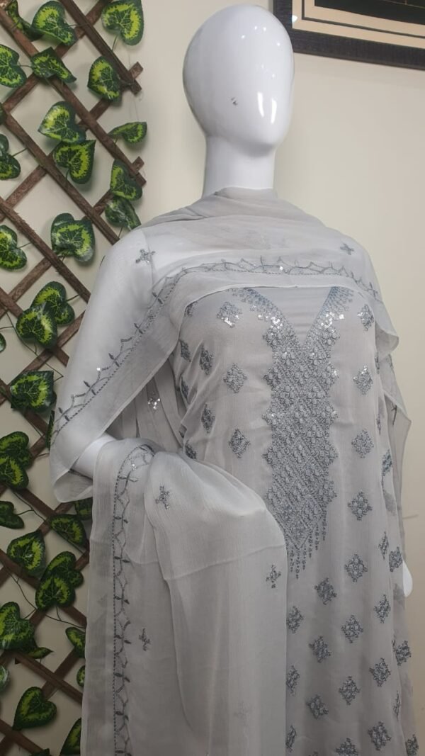 Elegant Chiffon Ladies' Cloth – Unstitched Fabric for a Glamorous Looks